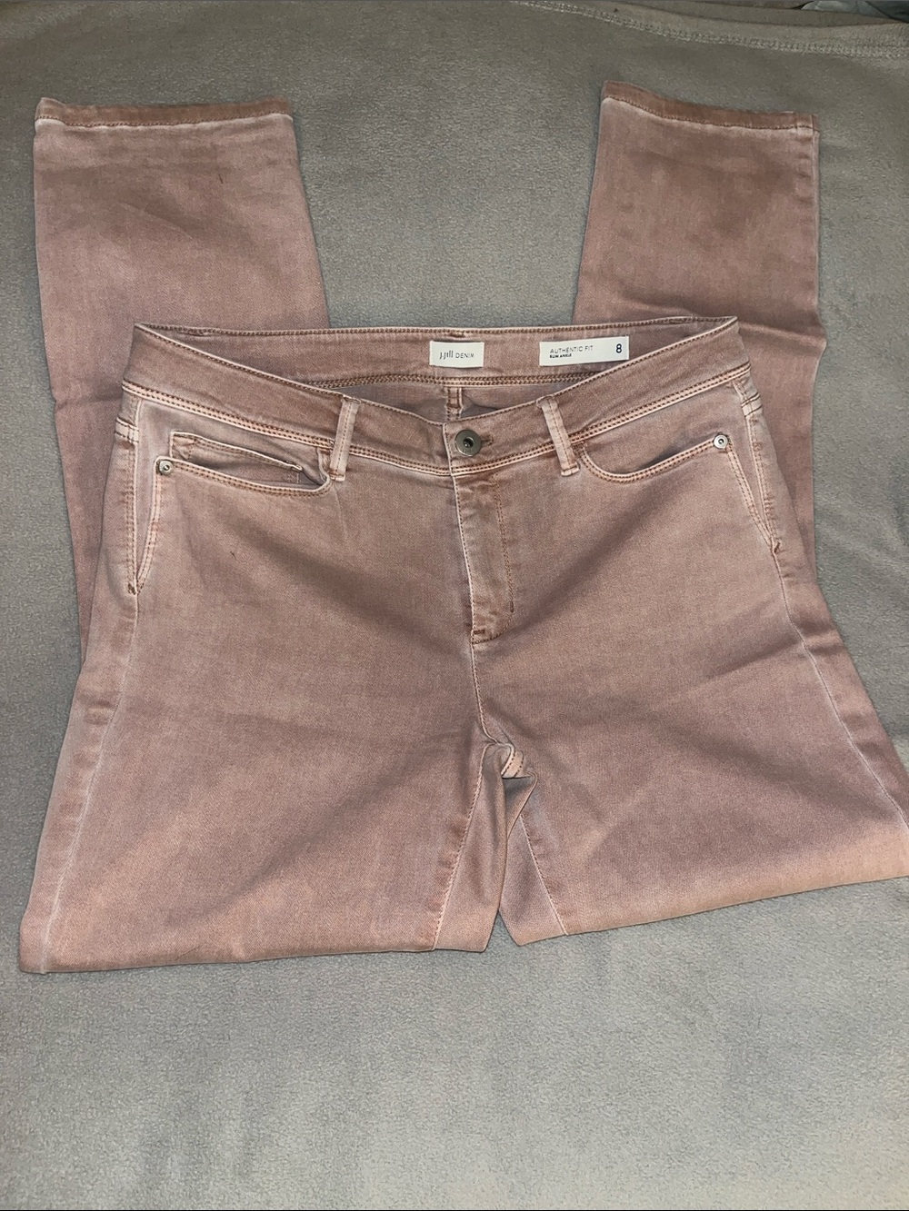 J. Jill Dusty Plum Heather Slim Ankle Jeans